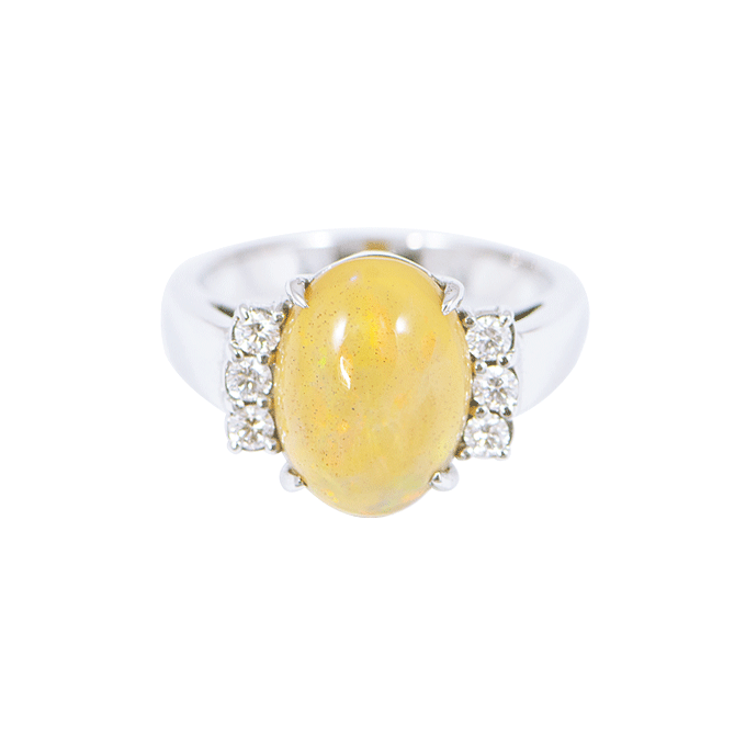 Bague Opale Diamants