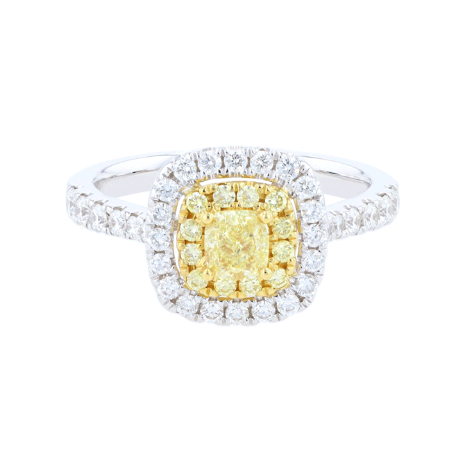 Solitaire Diamants Jaunes