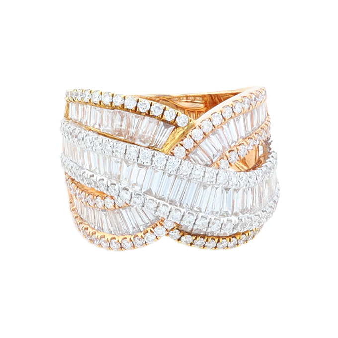 Bague Tricolore Diamants