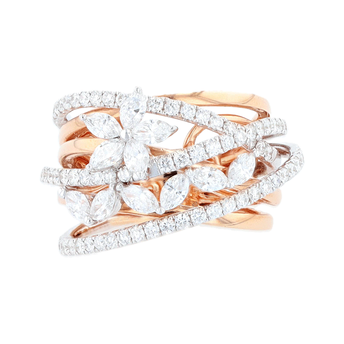 Bague Bicolore Diamants