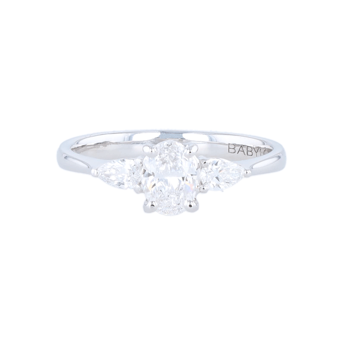 Solitaire Diamant Ovale 0.52 Ct.