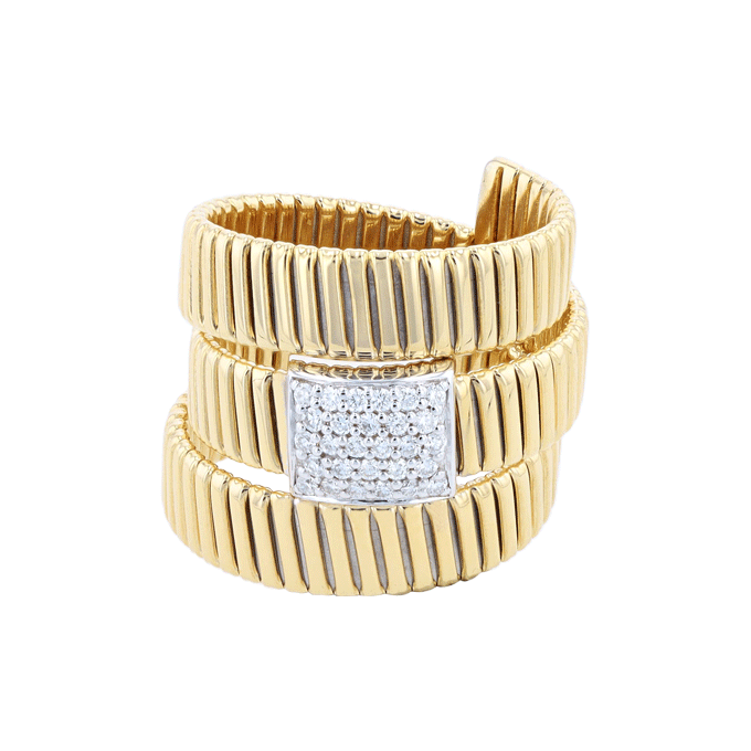 Bague Trois Anneaux Diamants