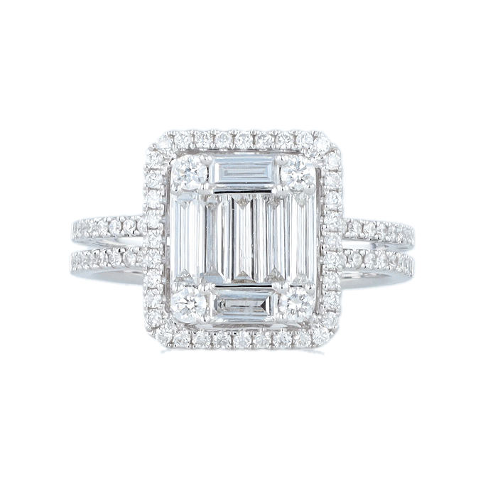 Bague Diamants Baguette